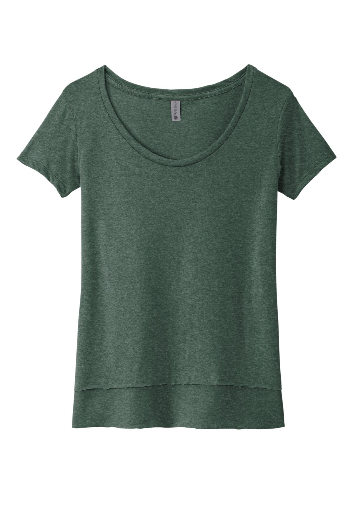 Front View of RoyalPine Next Level Apparel Women's Festival Scoop Neck Tee. NL5030