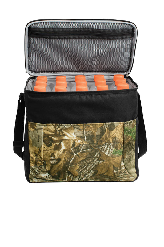 Front View of RT Extra/Black Port Authority Camouflage 24-Can Cube Cooler. BG514C