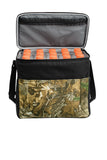 Front View of RT Extra/Black Port Authority Camouflage 24-Can Cube Cooler. BG514C