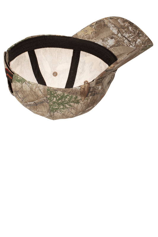 Front View of RT/Edge Port Authority Pro Camouflage Series Garment-Washed Cap. C871