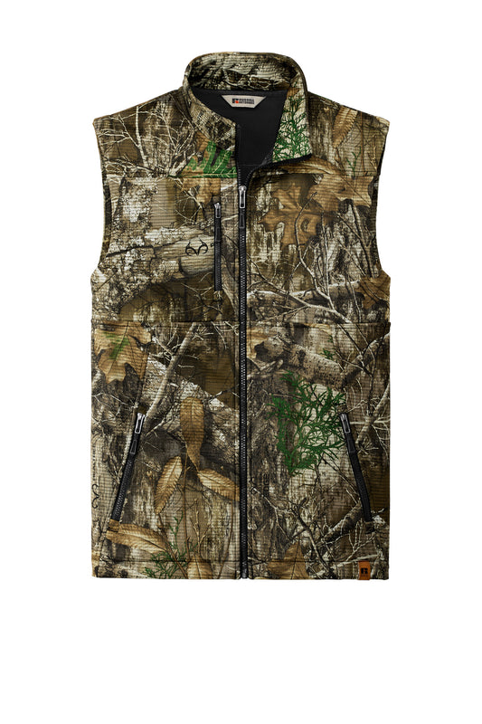 Front View of RTEdge Russell Outdoors Realtree Atlas Soft Shell Vest RU603