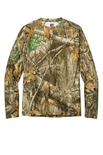 Front View of RTEdge Russell Outdoors Realtree Performance Long Sleeve Tee RU150LS