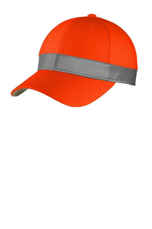 Front View of Safety Orange CornerStone ANSI 107 Safety Cap. CS802