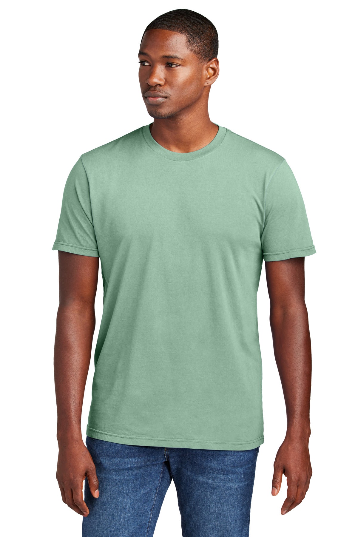Front View of Sage District Wash Tee DT2101