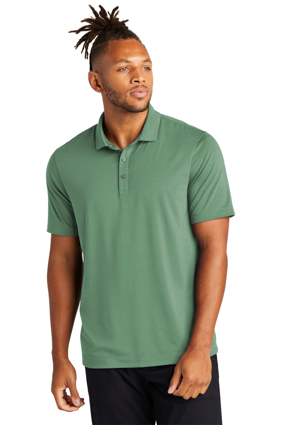 Front View of Sage Mercer+Mettle Stretch Jersey Polo MM1014