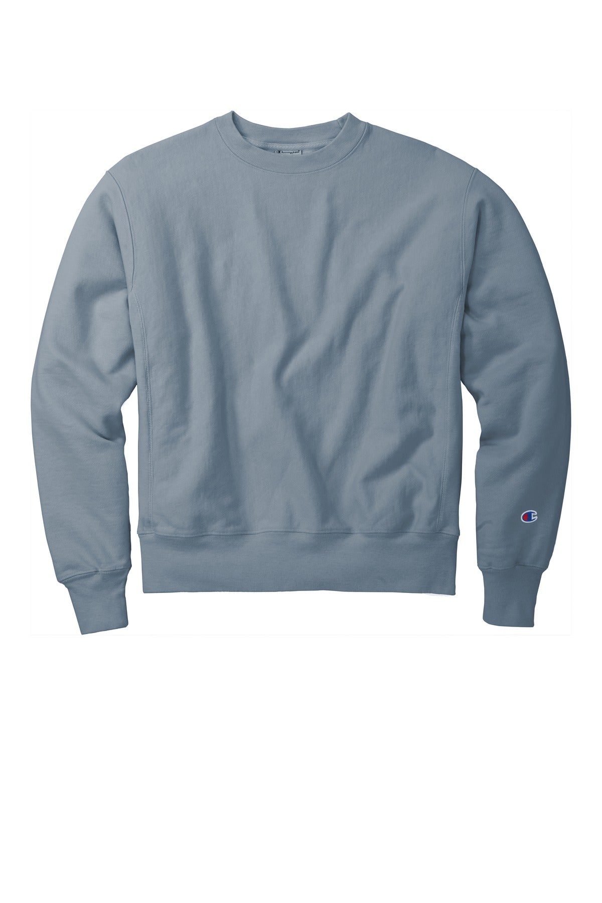 Front View of Saltwater Champion Reverse Weave Garment-Dyed Crewneck Sweatshirt. GDS149