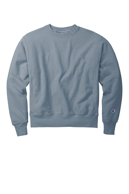 Front View of Saltwater Champion Reverse Weave Garment-Dyed Crewneck Sweatshirt. GDS149
