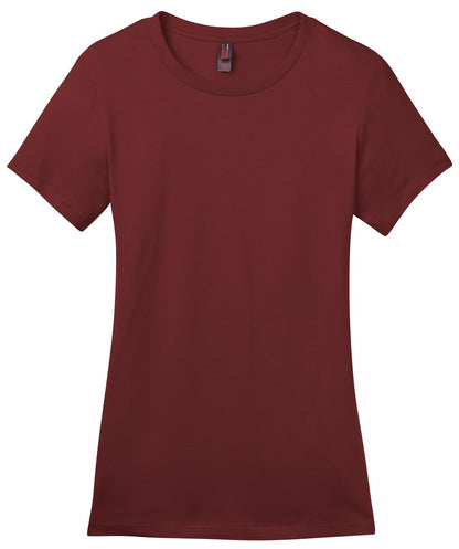 Front View of Sangria District Women's Perfect Weight Tee. DM104L