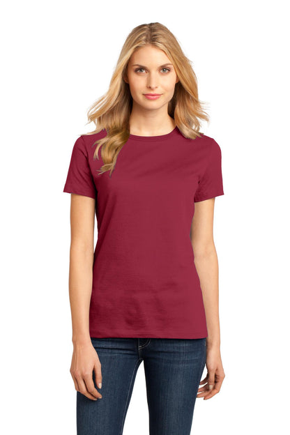 Front View of Sangria District Women's Perfect Weight Tee. DM104L