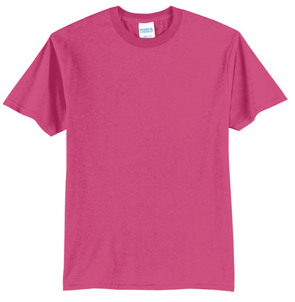 Front View of Sangria Port & Company Tall Core Blend Tee. PC55T