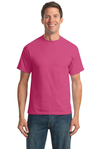 Front View of Sangria Port & Company Tall Core Blend Tee. PC55T