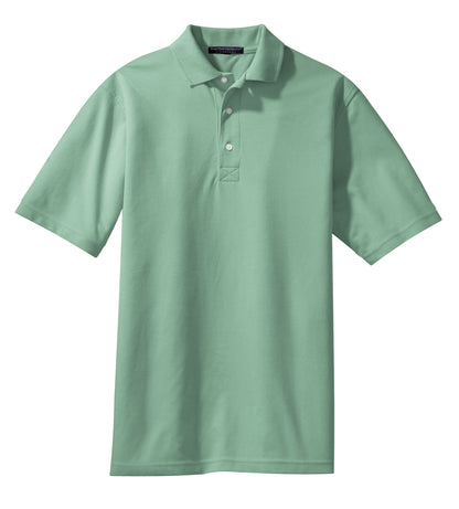 Front View of Seafoam Port Authority Rapid Dry Polo. K455