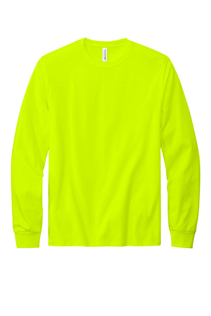 Front View of SftyGrn Volunteer Knitwear All-American Long Sleeve Tee VL100LS