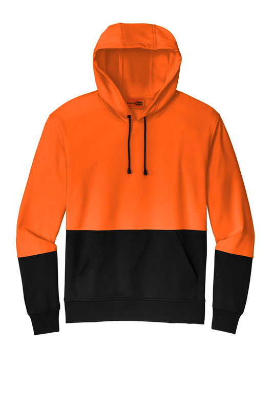 Front View of SftyOrg CornerStone Enhanced Visibility Fleece Pullover Hoodie CSF01