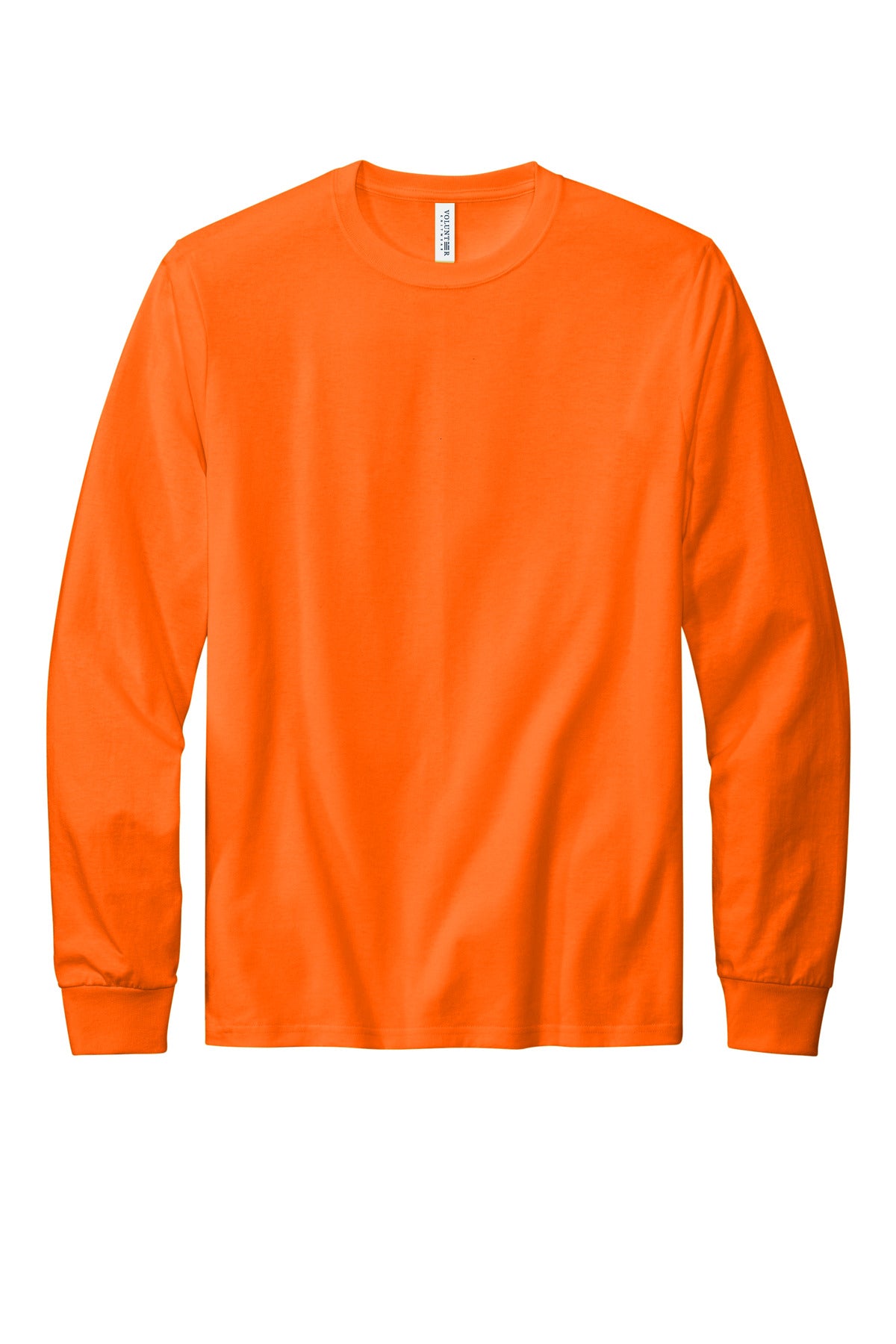 Front View of SftyOrg Volunteer Knitwear All-American Long Sleeve Tee VL100LS