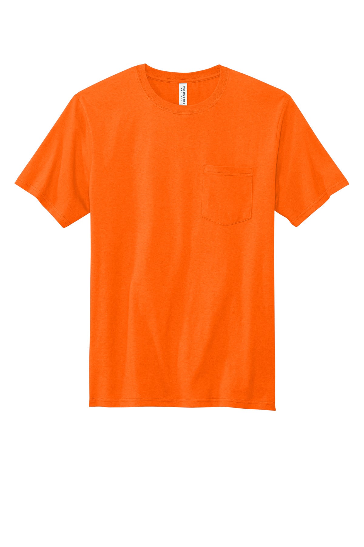 Front View of SftyOrg Volunteer Knitwear All-American Pocket Tee VL100P