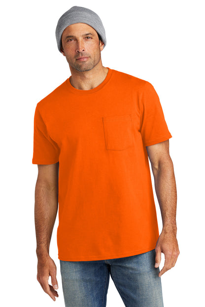 Front View of SftyOrg Volunteer Knitwear All-American Pocket Tee VL100P