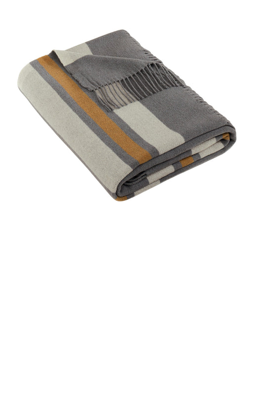 Front View of SG/Msh/Tan Brooks Brothers Heritage Blanket BB19000