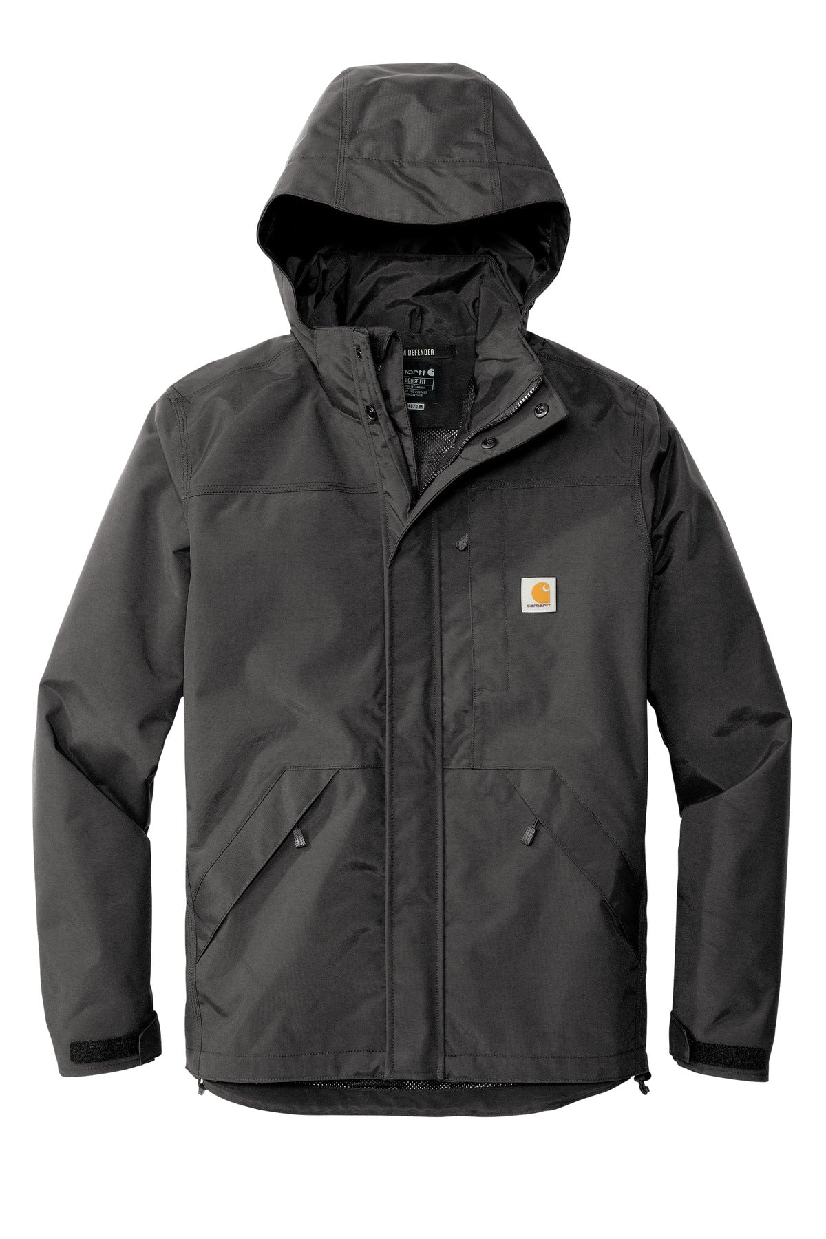 Front View of ShadowGrey Carhartt Storm Defender Shoreline Jacket CT104670