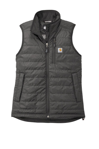 Front View of ShadowGrey Carhartt Women's Gilliam Vest CT104315