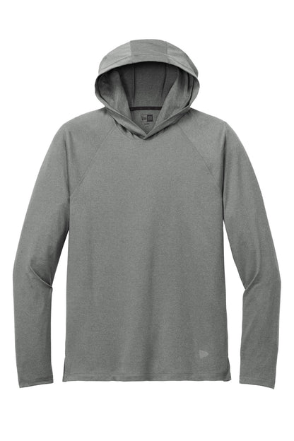 Front View of ShdGyHthr New Era Power Long Sleeve Hoodie NEA229