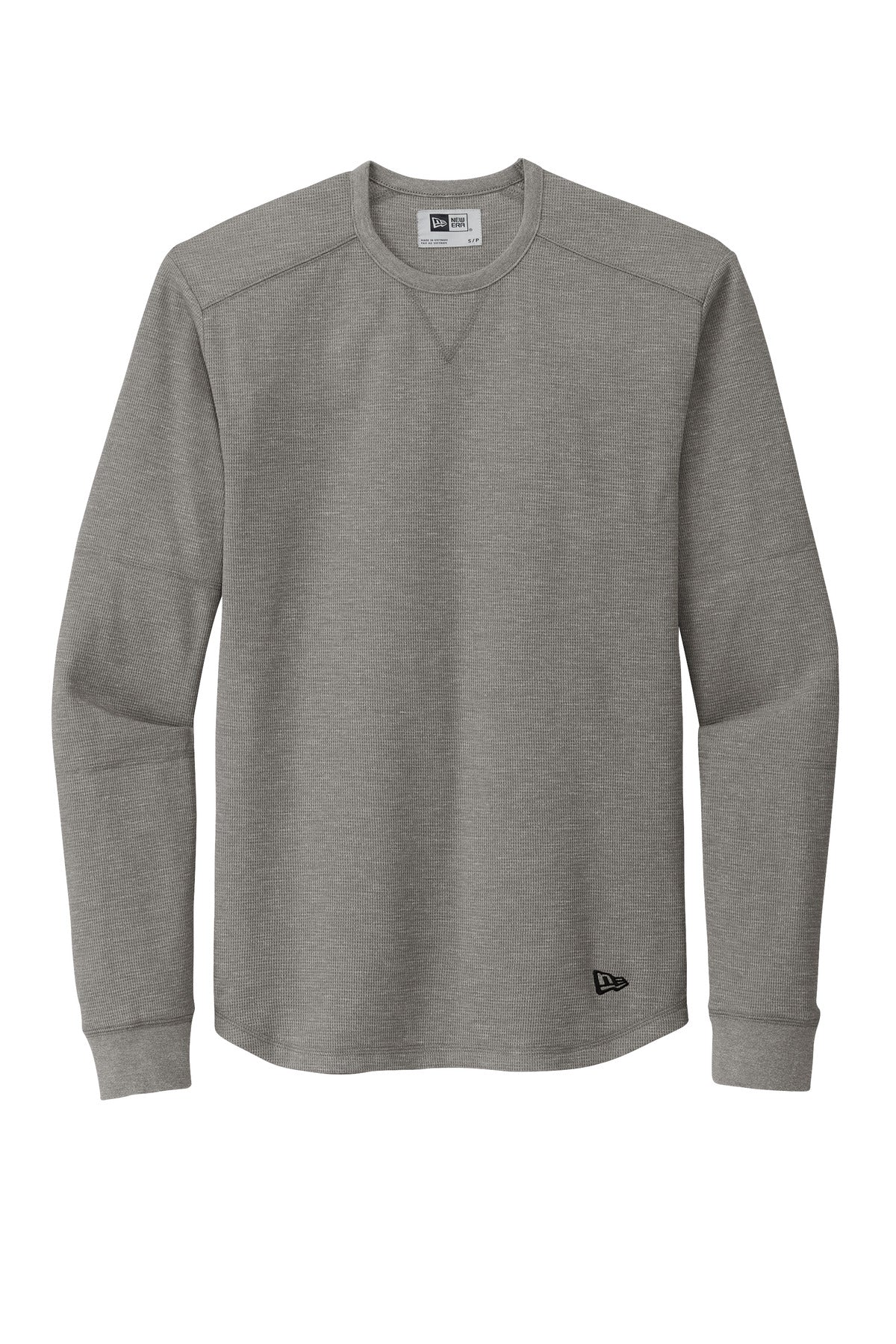 Front View of ShdGyHthr New Era Thermal Long Sleeve NEA140