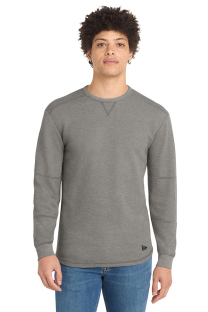 Front View of ShdGyHthr New Era Thermal Long Sleeve NEA140