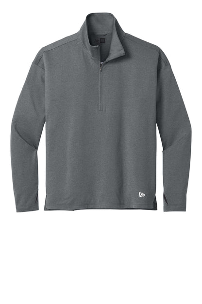 Front View of ShdGyHthr New Era Women's Power 1/2-Zip LNEA228