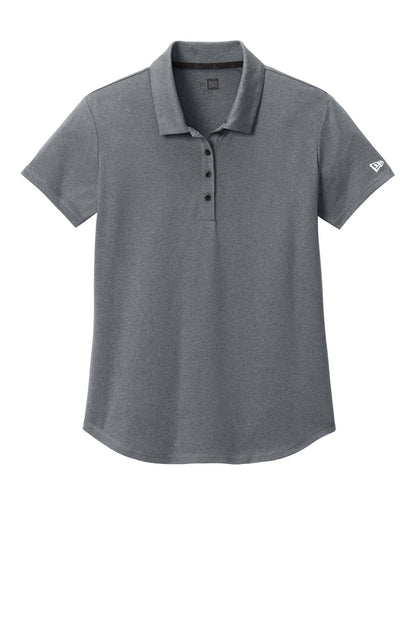Front View of ShdGyHthr New Era Women's Power Polo LNEA225