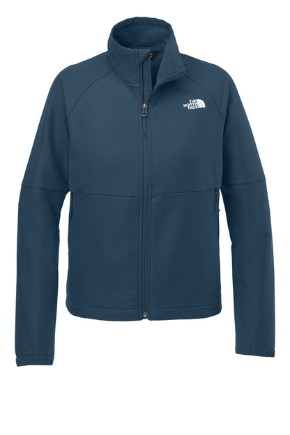 Front View of ShdyBluDkH The North Face Women's Barr Lake Soft Shell Jacket NF0A8C5C