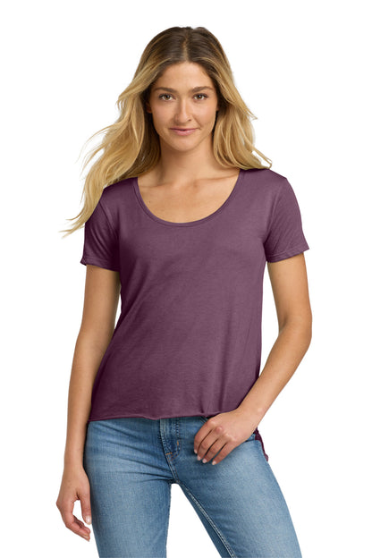 Front View of Shiraz Next Level Apparel Women's Festival Scoop Neck Tee. NL5030