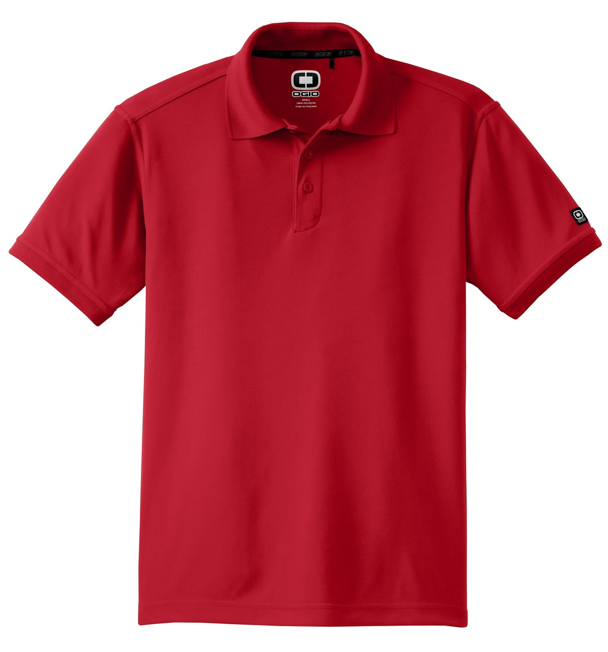 Front View of Signal Red OGIO - Caliber2.0 Polo OG101