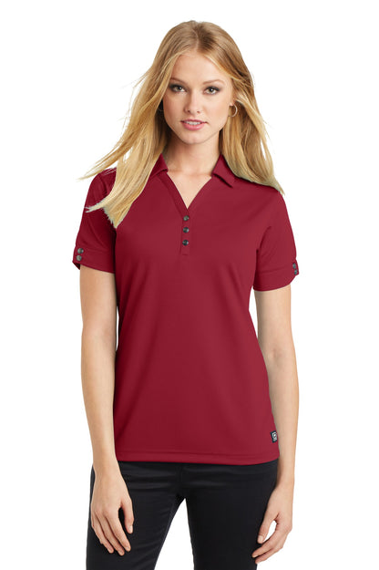 Front View of Signal Red OGIO - Glam Polo. LOG105