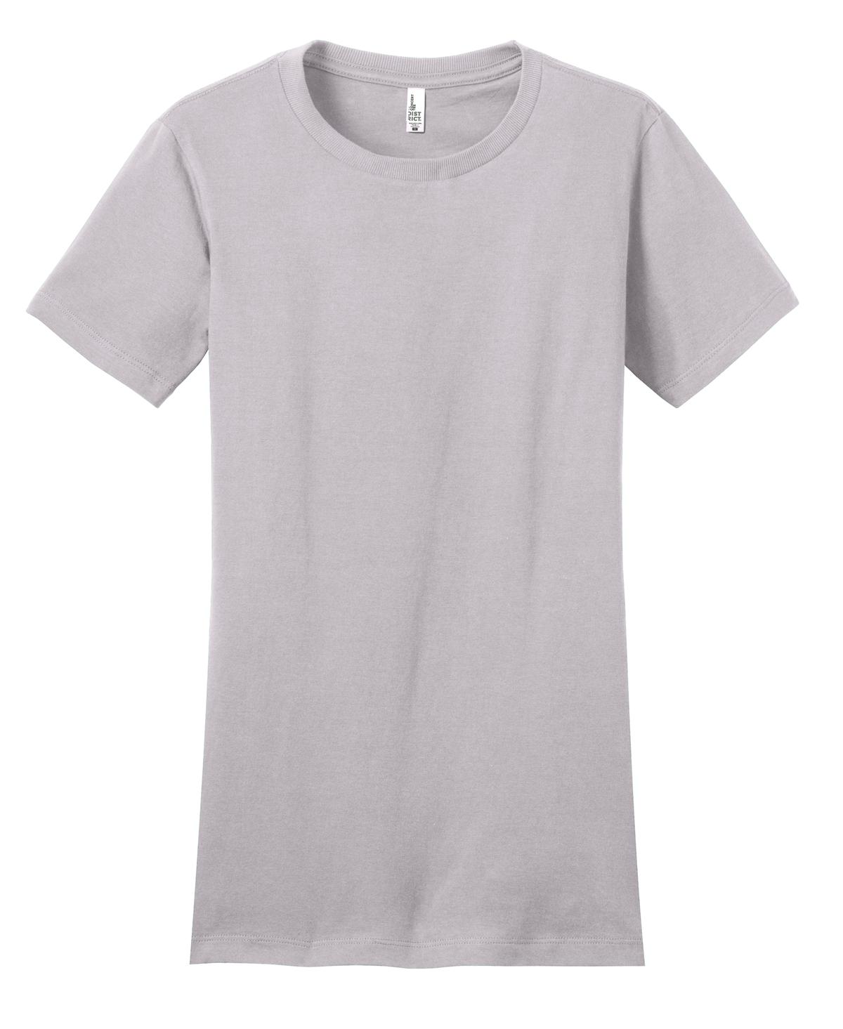 Front View of Silver District Women's Fitted The Concert Tee DT5001