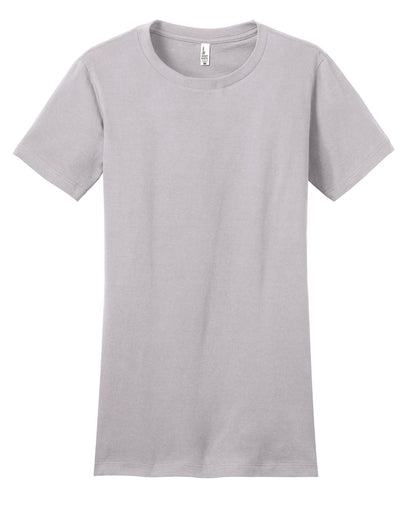 Front View of Silver District Women's Fitted The Concert Tee DT5001