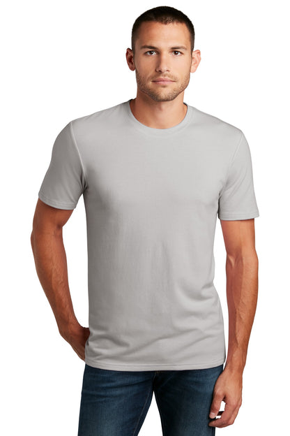 Front View of Silver Mist District Flex Tee DT7500
