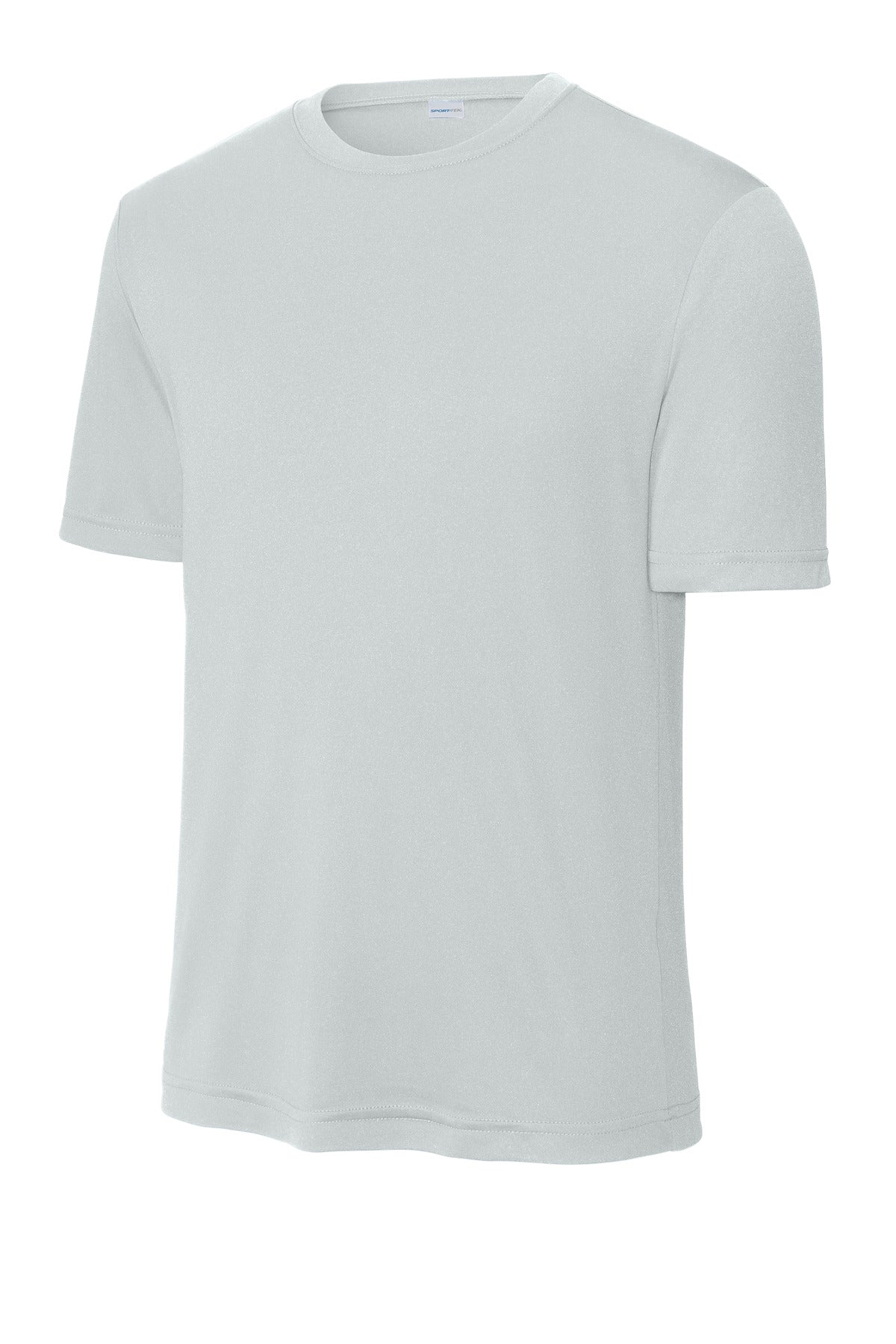 Front View of Silver Sport-Tek Tall PosiCharge Competitor Tee. TST350