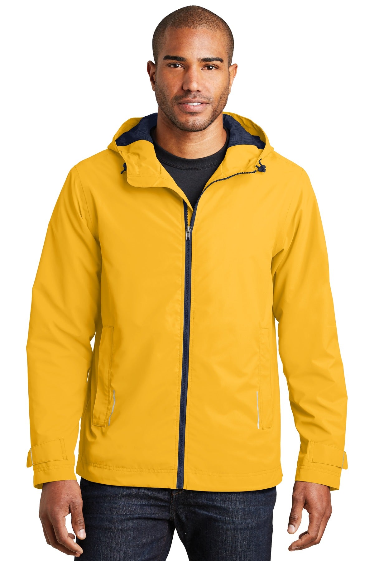 Front View of Slicker Yellow Port Authority Northwest Slicker. J7710