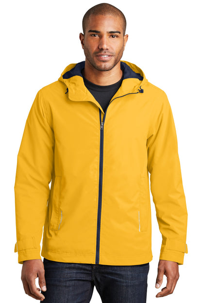 Front View of Slicker Yellow Port Authority Northwest Slicker. J7710