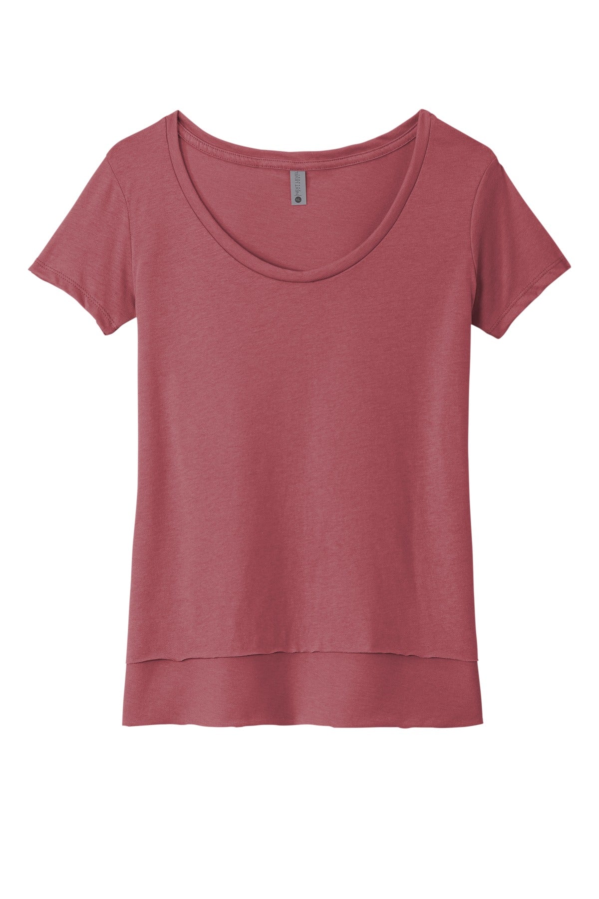 Front View of SmkPaprika Next Level Apparel Women's Festival Scoop Neck Tee. NL5030