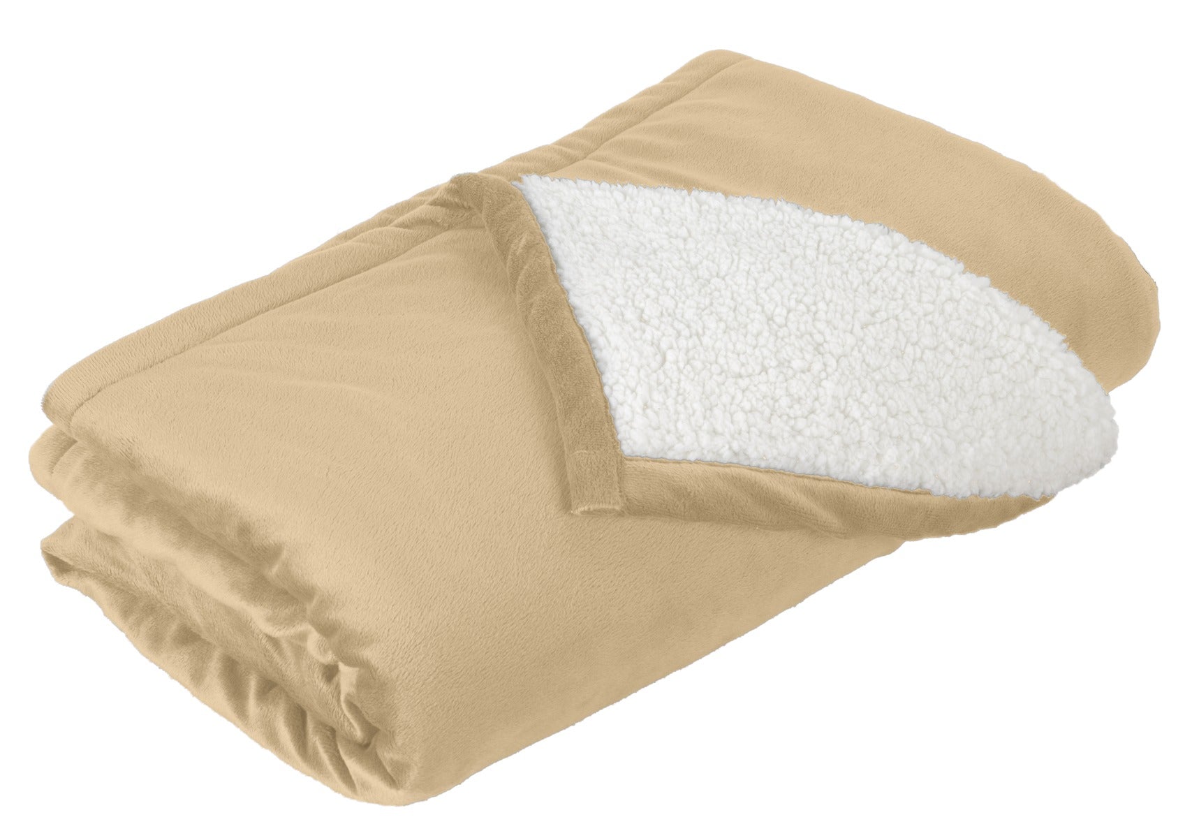 Front View of Soft Camel Port Authority Mountain Lodge Blanket. BP40