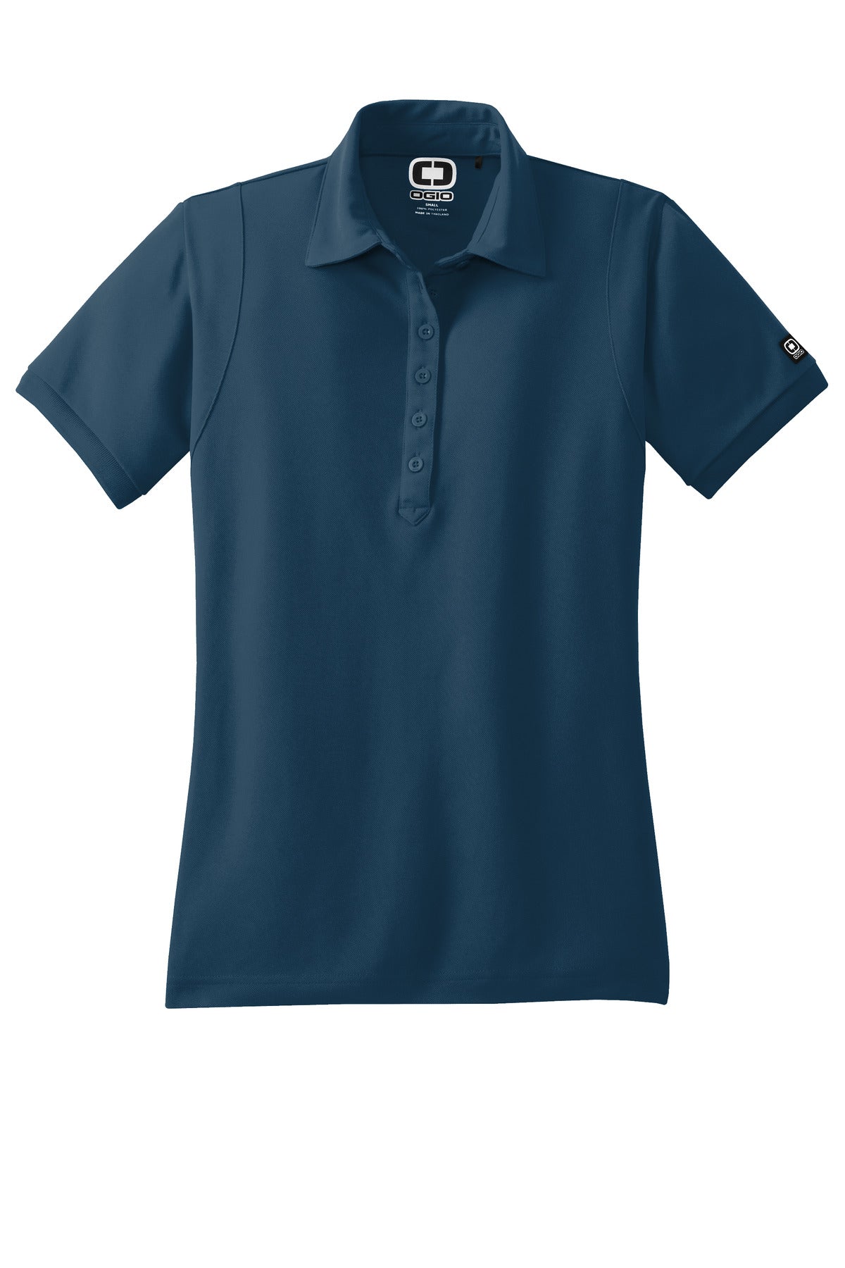 Front View of Spar Blue OGIO - Jewel Polo. LOG101