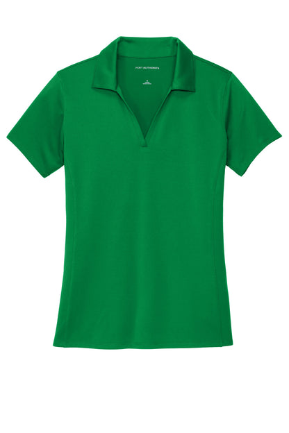Front View of SpringGrn Port Authority Women's Performance Staff Polo LK398