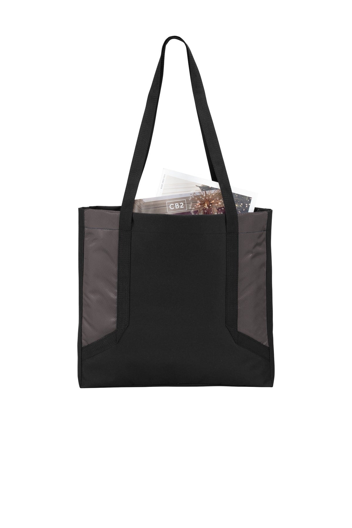 Front View of Sterling Gy/Bk Port Authority Circuit Tote. BG417