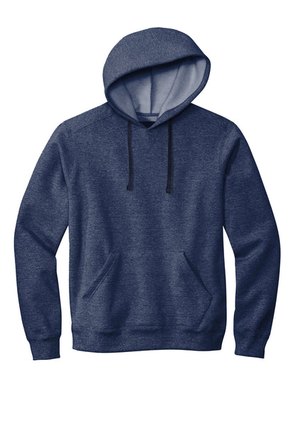 Front View of StgNvyHtr Volunteer Knitwear Chore Fleece Pullover Hoodie VL130H