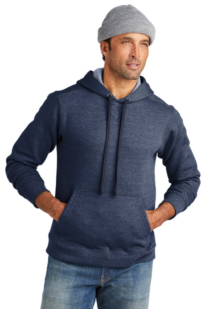 Front View of StgNvyHtr Volunteer Knitwear Chore Fleece Pullover Hoodie VL130H
