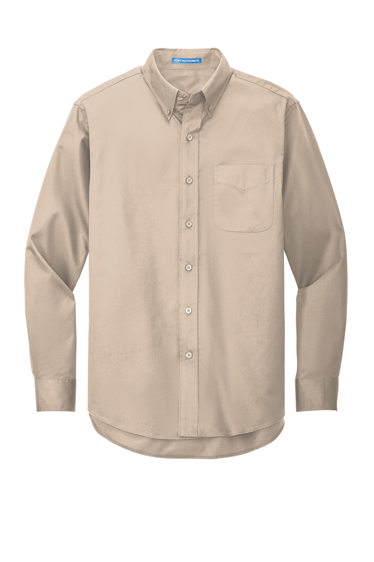 Front View of Stone Port Authority Extended Size Long Sleeve Easy Care Shirt S608ES