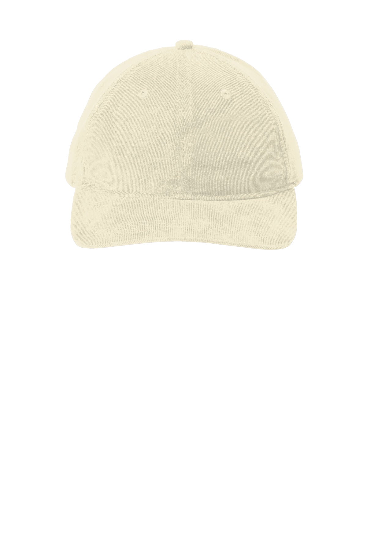 Front View of Stone Port Authority Light Corduroy Dad Cap C973