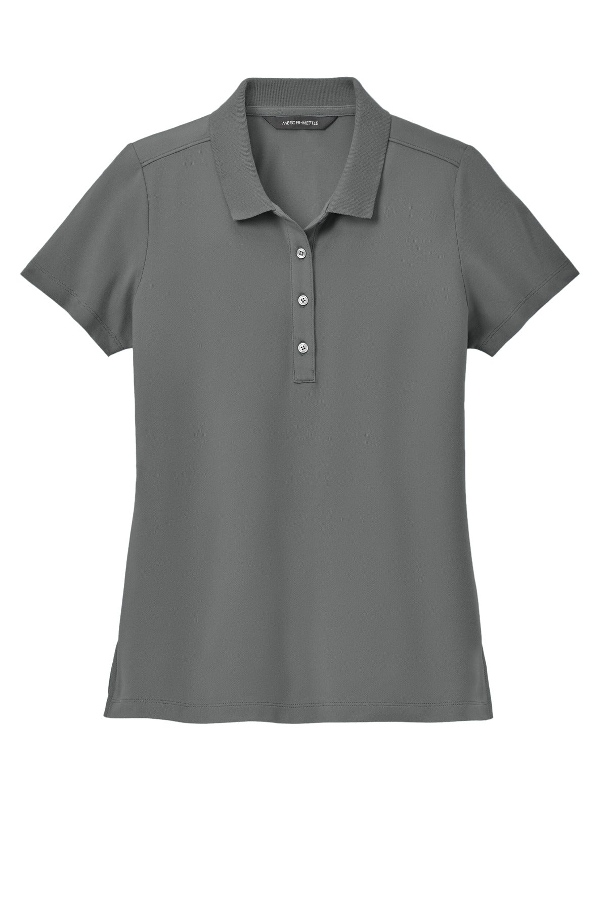Front View of StormGrey Mercer+Mettle Women's Stretch Pique Polo MM1005