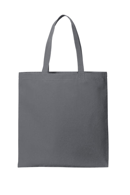 Front View of StormGrey Port Authority Core Cotton Tote BG1500